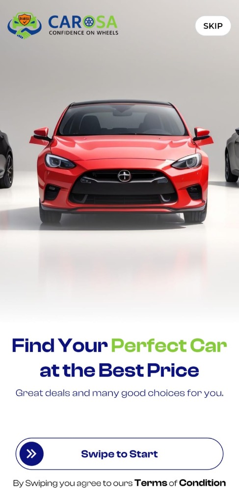 Carosa App Perfect Car Onboarding