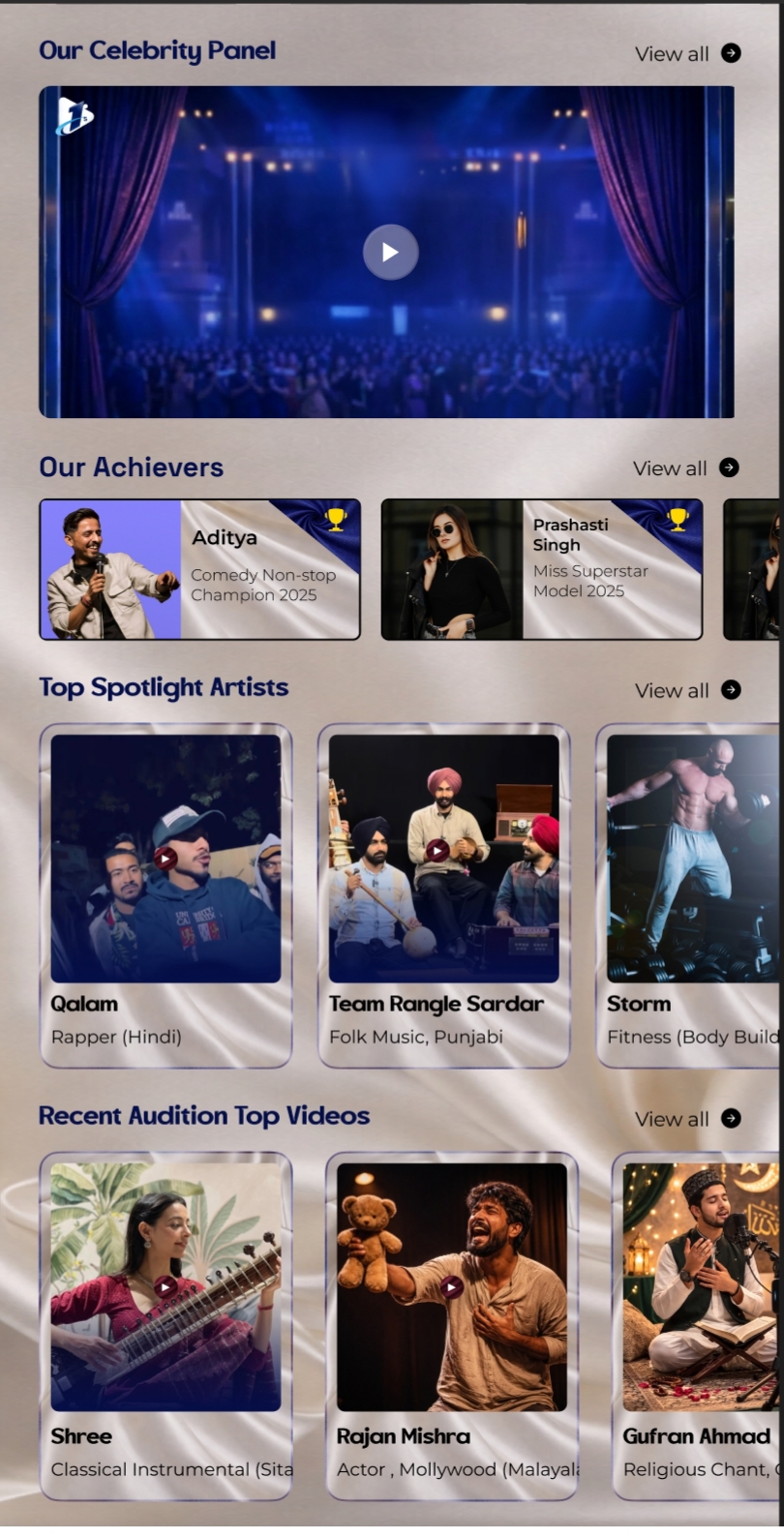 My 1st Audition Celebrity and Spotlight layer