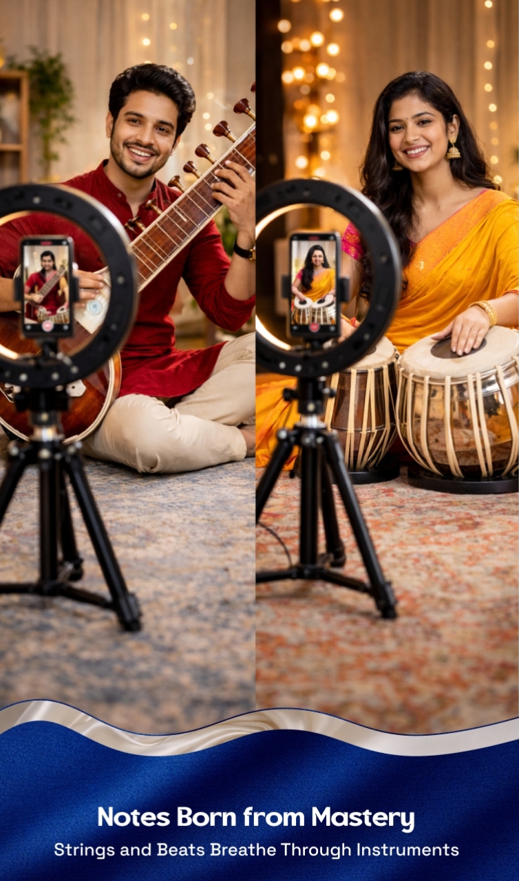 Instrumental Artists talent creating an audition video