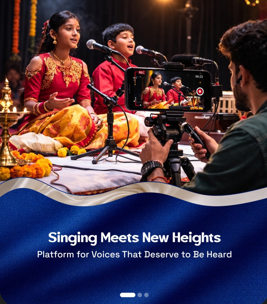 Singers talent creating an audition video